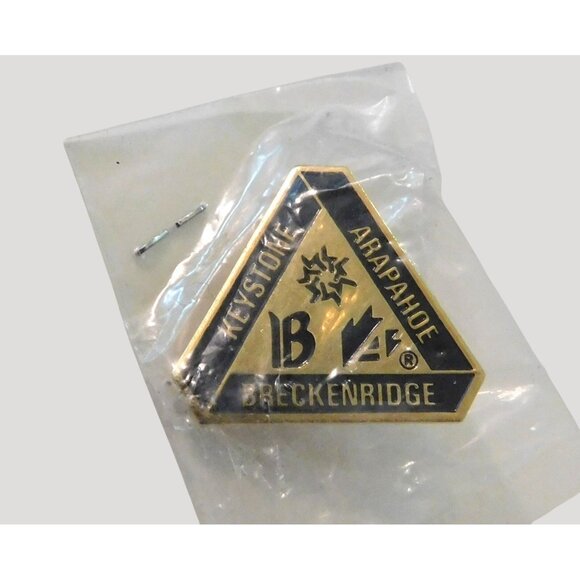 Vintage Keystone Arapahoe Breckenridge Ski Resort Metal Pin Badge - Picture 1 of 3